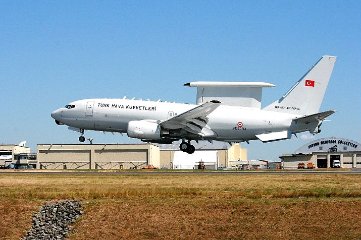Турция контролирует воздушное и морское пространство Ливии с помощью Boeing E-7T Peace Eagle (737-7ES)