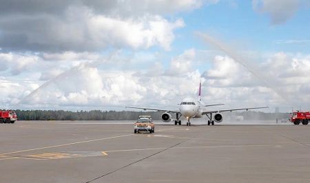 Аэропорт Пулково встретил первый рейс авиакомпании Centrum Air из Ургенча