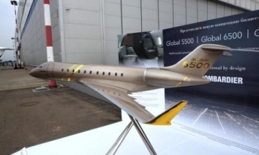ФОТО: Bombardier во Внуково-3 презентует новый бизнес-джет Global 5500