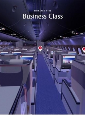 Emirates внедрила технологию выбора мест в 3D-формате