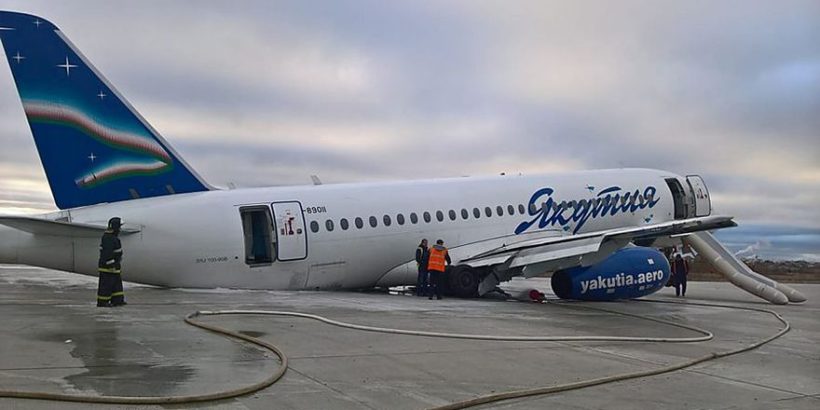 SSJ100 выкатился в Якутске из-за обледенения ВПП