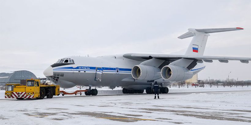 Второй серийный Ил-76МД-90А окрашен в ливрею МО РФ