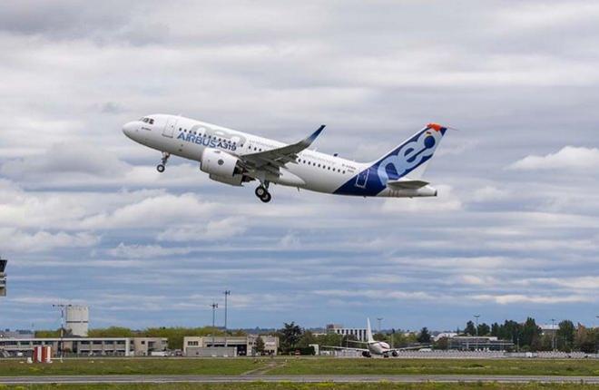 Начались летные испытания Airbus A319neo с альтернативными двигателями