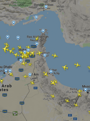 Авиакомпании приостанавливают полеты над Ираном
