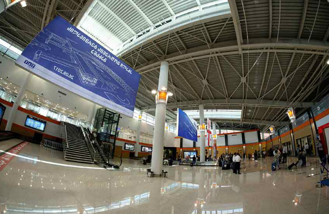 Пассажиропоток аэропортов Грузии за шесть месяцев вырос на 18,2%