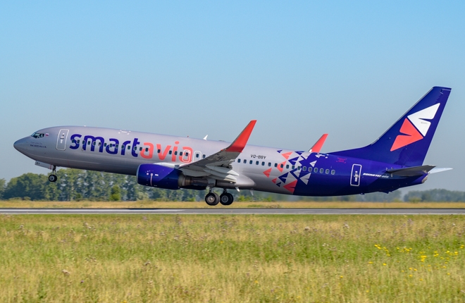 Авиакомпания Smartavia пришла в Толмачево