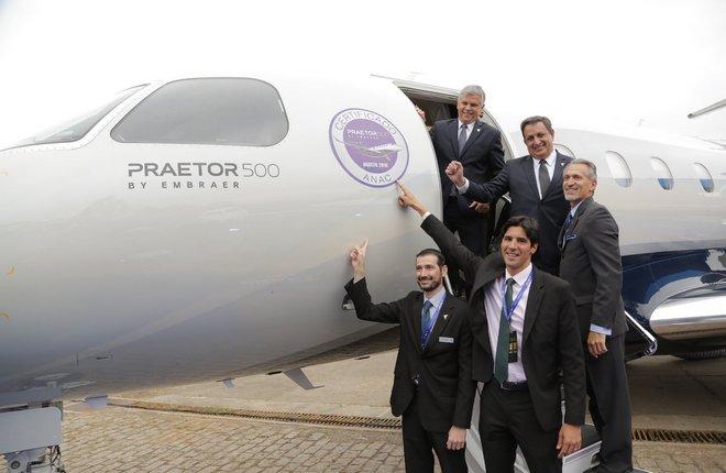 Компания Embraer сертифицировала новый бизнес-джет Praetor 500