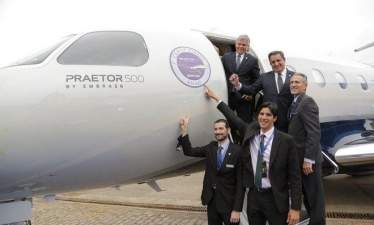 Компания Embraer сертифицировала новый бизнес-джет Praetor 500