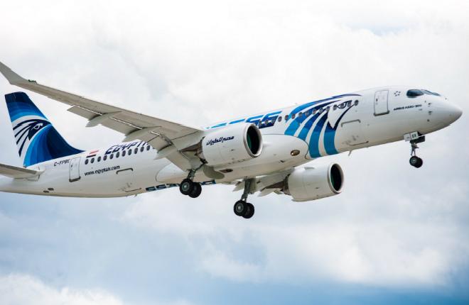 EgyptAir ввела в эксплуатацию первый самолет А220