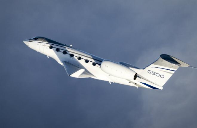 Gulfstream G500 получил одобрение авиавластей Европы