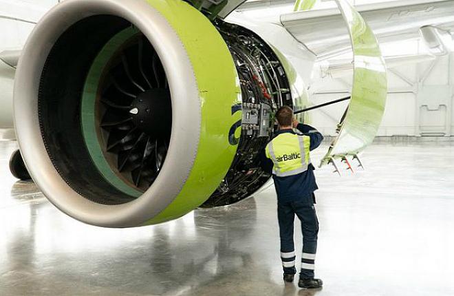 airBaltic выполнила первый C-сheck самолета А220