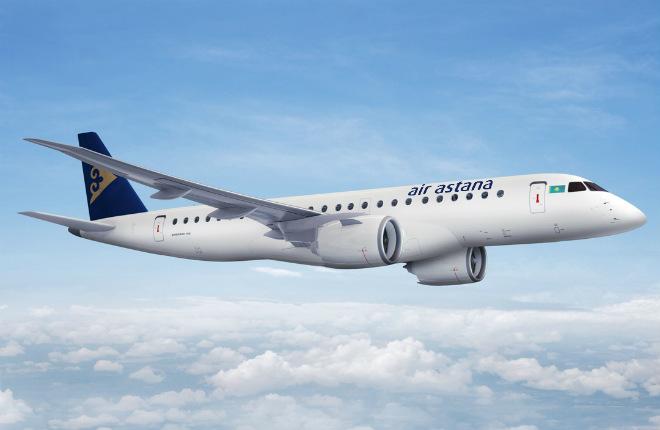 Air Astana завершила получение E190-E2