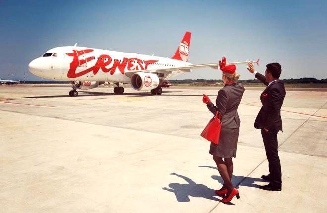 Итальянский лоукостер Ernest Airlines приземлил парк