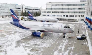 В Ульяновске подготовили первый самолет Superjet 100 из новой партии для "Аэрофлота"