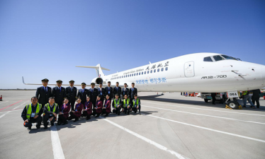 Во Внутреннюю Монголию поставили четвертый китайский самолет ARJ21-700