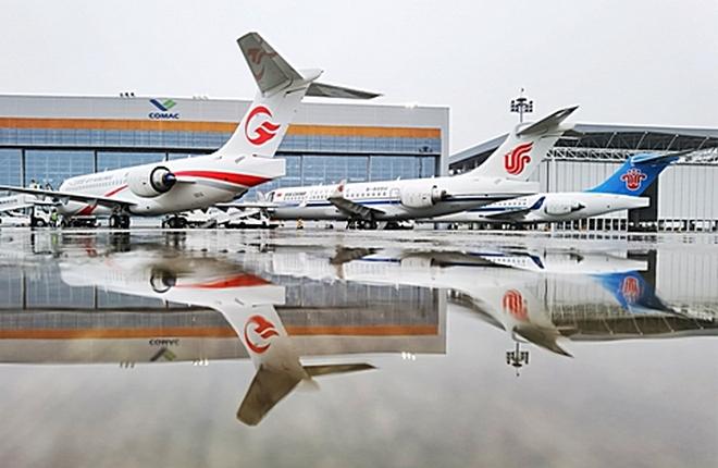 Три крупнейшие китайские государственные авиакомпании получили первые ARJ21