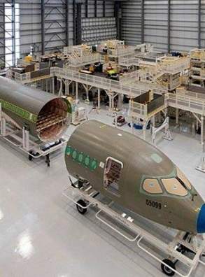 Airbus получил контроль над обслуживанием и снабжением АТИ самолета А220