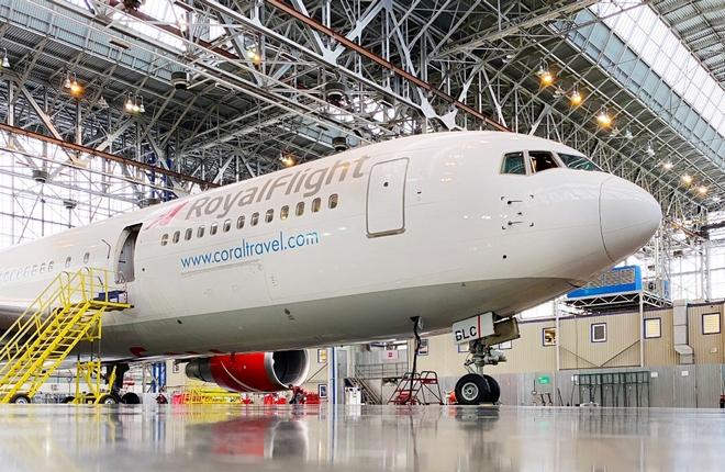 UTG выполнил первое тяжелое ТО на Boeing 767-300 в Домодедово