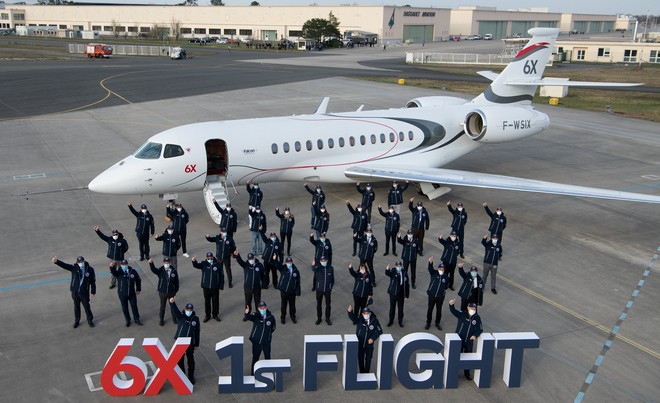 Начались летные испытания бизнес-джета Dassault Falcon 6X