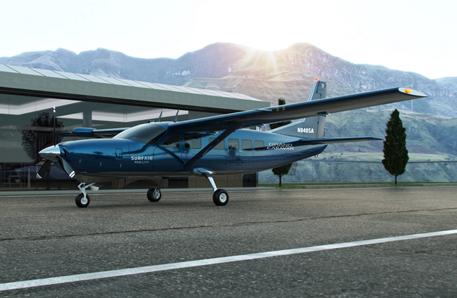 Авиакомпания покупает 150 Cessna Grand Caravan EX для установки гибридных двигателей
