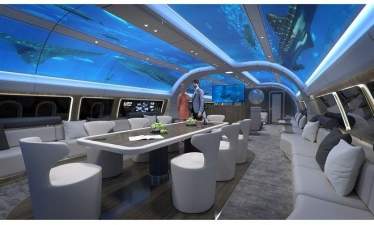 Lufthansa Technik предлагает футуристический дизайн салона дальнемагистральных VIP-лайнеров Airbus ACJ330