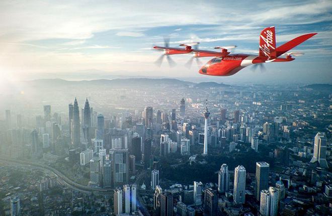 Лоукостер AirAsia запустит сервис аэротакси на eVTOL