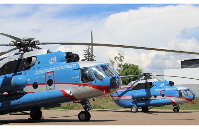 "Норильск Авиа" получила очередные два вертолета Ми-8АМТ