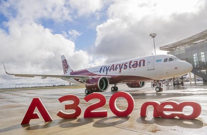 Лоукостер FlyArystan получил первый новый Airbus А320neo