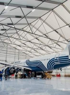 Дальневосточная авиакомпания готовится к освоению SSJ-New, выполнив тяжелую форму техобслуживания Airbus А319