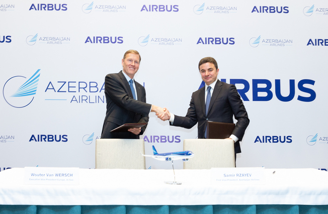 Азербайджанский национальный перевозчик заказал 12 самолетов семейства A320neo