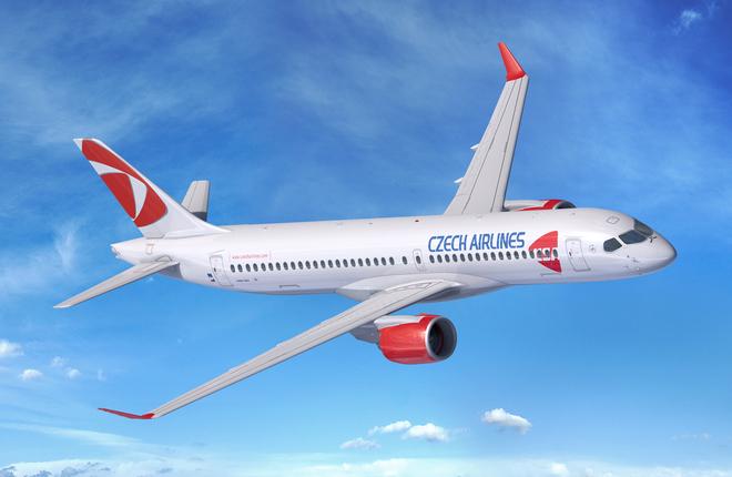 Авиакомпания Czech Airlines берет в лизинг самолеты Airbus A220