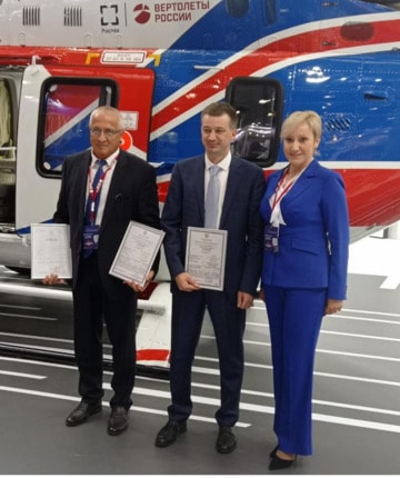 Росавиация вручила холдингу «Вертолеты России» сертификаты на авиационную технику