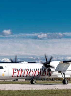 Ethiopian Airlines расширяет свой флот, пополняя его двумя самолетами Dash 8-400