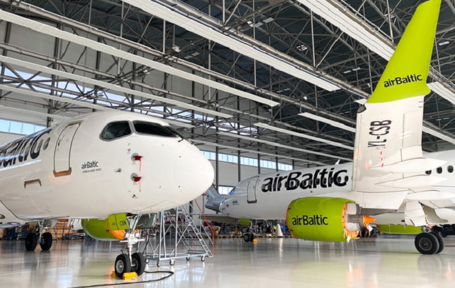 авиакомпания АirBaltic расширяет техническое обслуживание