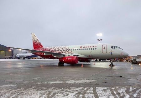 SuperJet 100 авиакомпании "Россия"