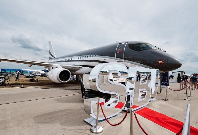 Самолет Sukhoi Business Jet, или SBJ, в новейшем исполнении