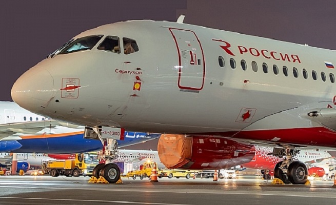 Авиакомпания "Россия" присвоила SuperJet 100 имя в честь города Серпухова