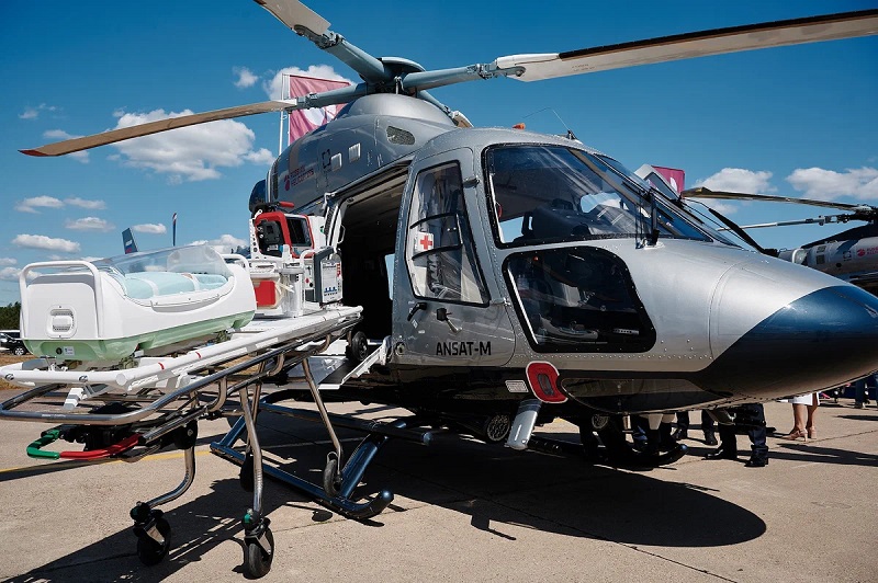 Вертолет «Ансат-М» в санитарном исполнении
