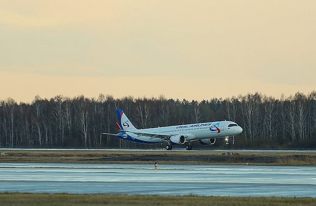 Airbus A321 авиакомпании Уральские авиалинии